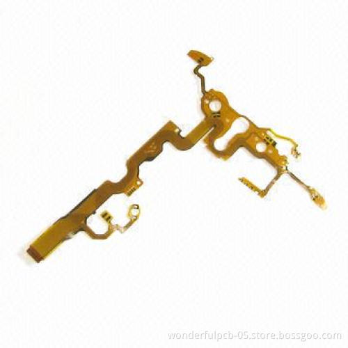 1-layered Flexible PCB with 0.1mm Board Thickness, ENIG, RoHs Stardands, UL Certified